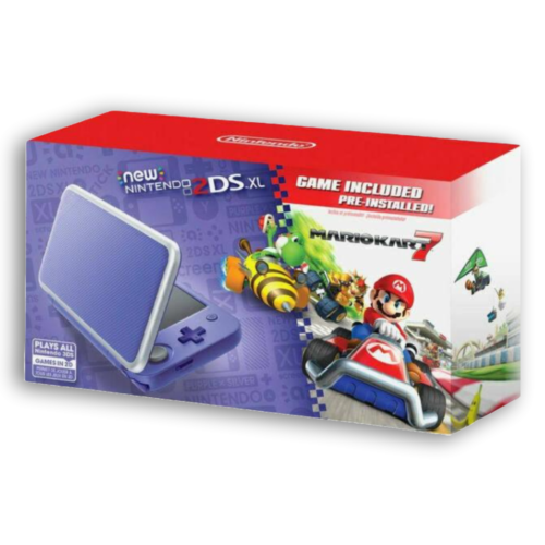 Sealed Nintendo 2DS XL Bundle box with Mario Kart 7 artwork.