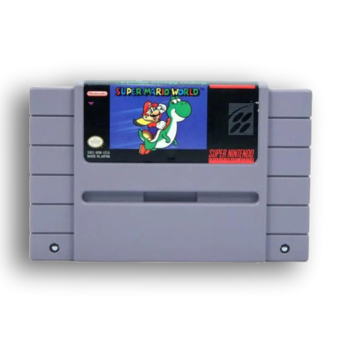 A challenging castle level from Super Mario World Game, where Mario navigates past fireballs and Thwomps to reach Bowser’s lair.